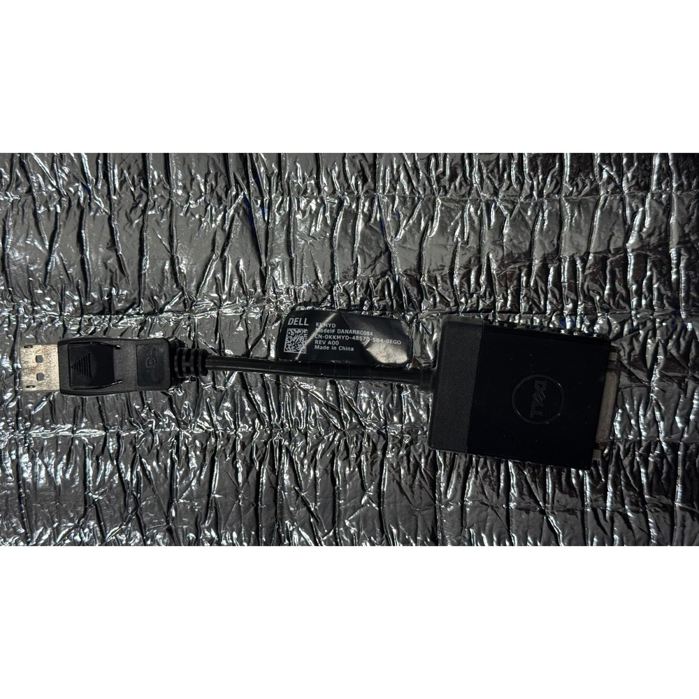 Dell DisplayPort to DVI-D Single Link Adapter DANARBC084 KKMYD Black